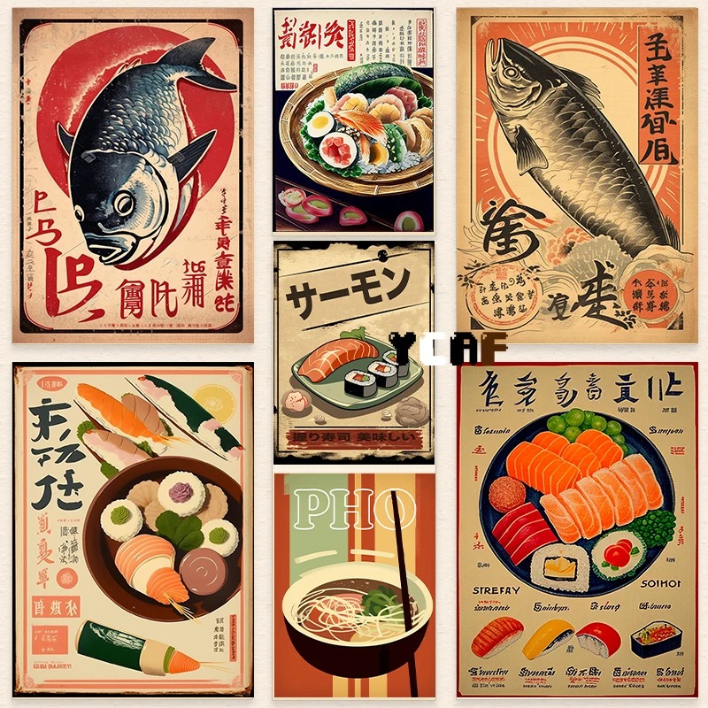 Japanese Food Lifestyle - ملصق طعام على الطراز الياباني ،