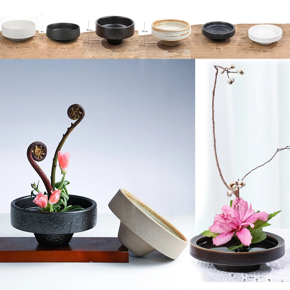 Ikebana Vase Kenzan - زهرية زهور سيراميك من الضفدع الياباني