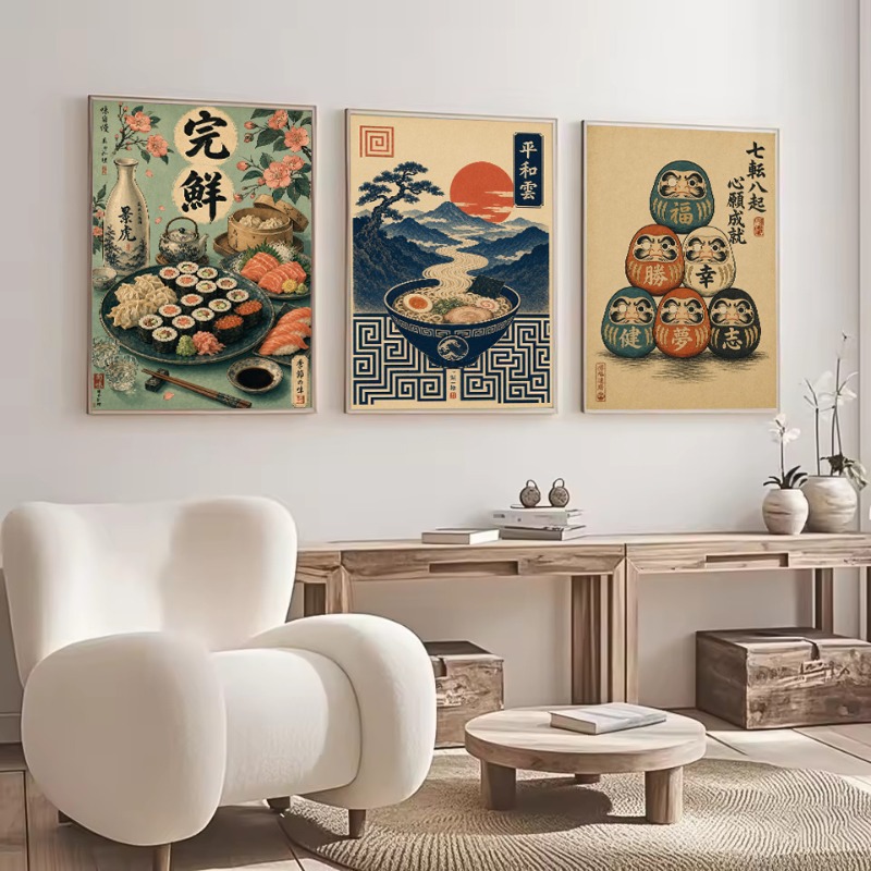 لوحة قماشية جدارية بتصميم عتيق - مراجعة Japanese Culture Lifestyle وسعره