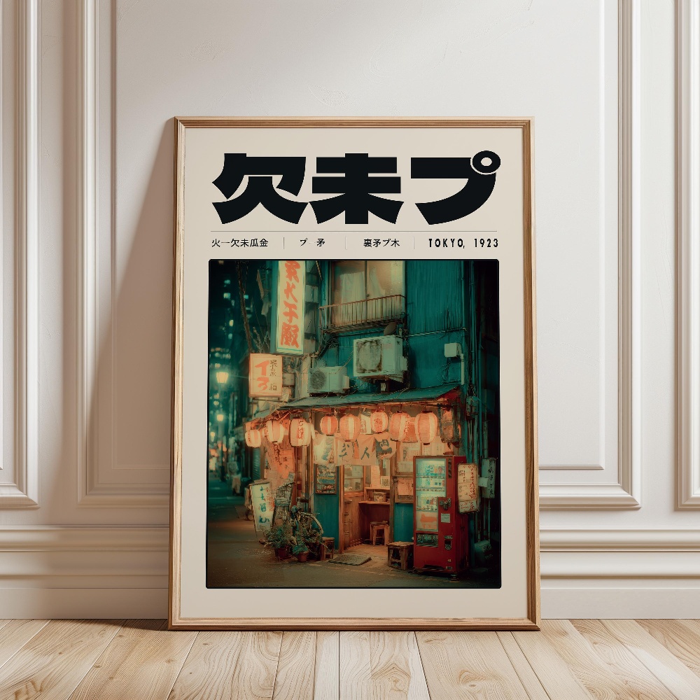 ملصق ياباني ريترو بتصميم فابور - مراجعة Japanese Culture Lifestyle وسعره