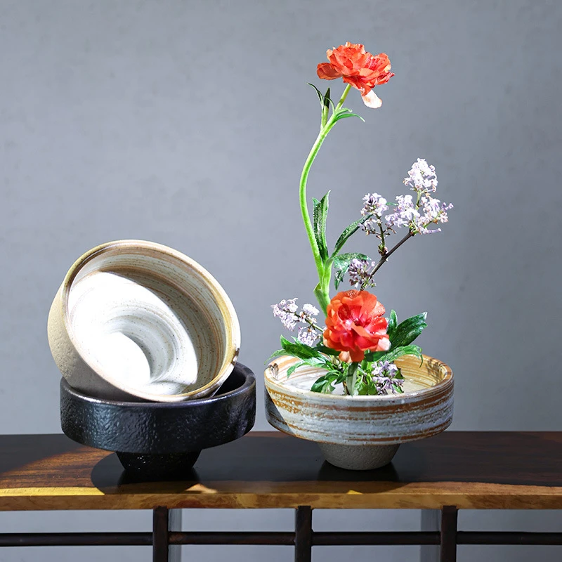 زهرية زهور سيراميك من الضفدع ا - مراجعة Ikebana Vase Kenzan وسعره